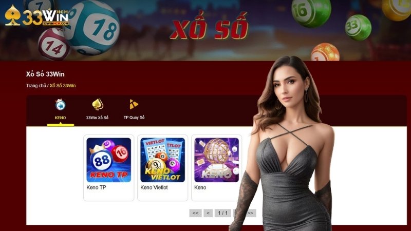 3 sảnh cược xổ số hot nhất tại 33Win