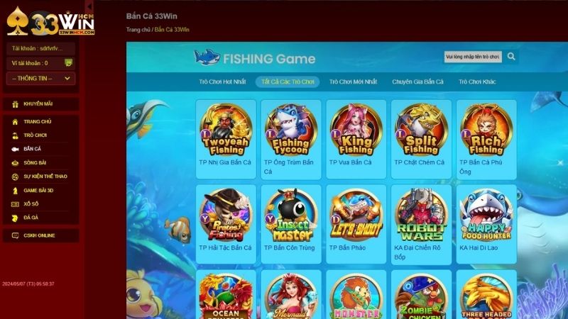 Hướng dẫn cách chơi bắn cá 33Win chi tiết