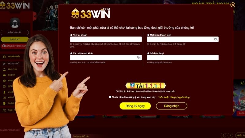 Lưu ý cần biết để đăng ký 33Win thành công 100%
