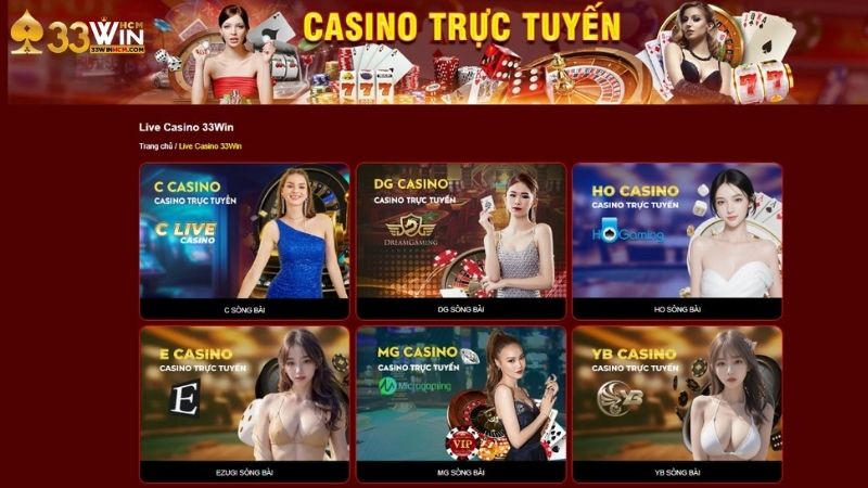 Lý do Live Casino 33Win xứng đáng anh em tham gia
