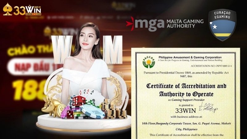 Giấy phép hoạt động của 33Win